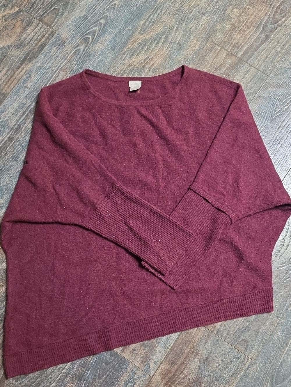 Chico's Burgundy Crewneck Sweater